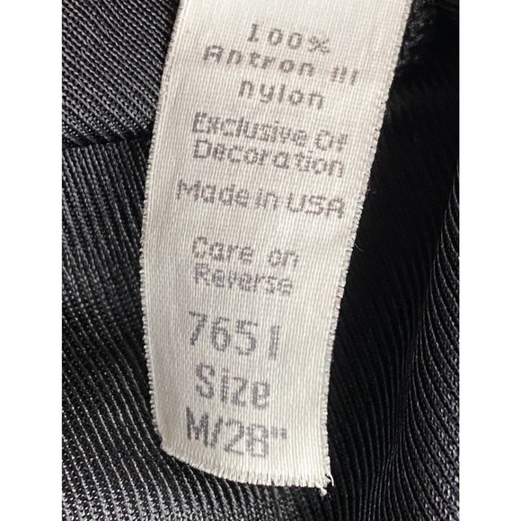 Vintage Cabernet Silky Black‎ Lace Slip Skirt Whimsigoth Fairy Grunge Emo Goth M - Picture 6 of 6